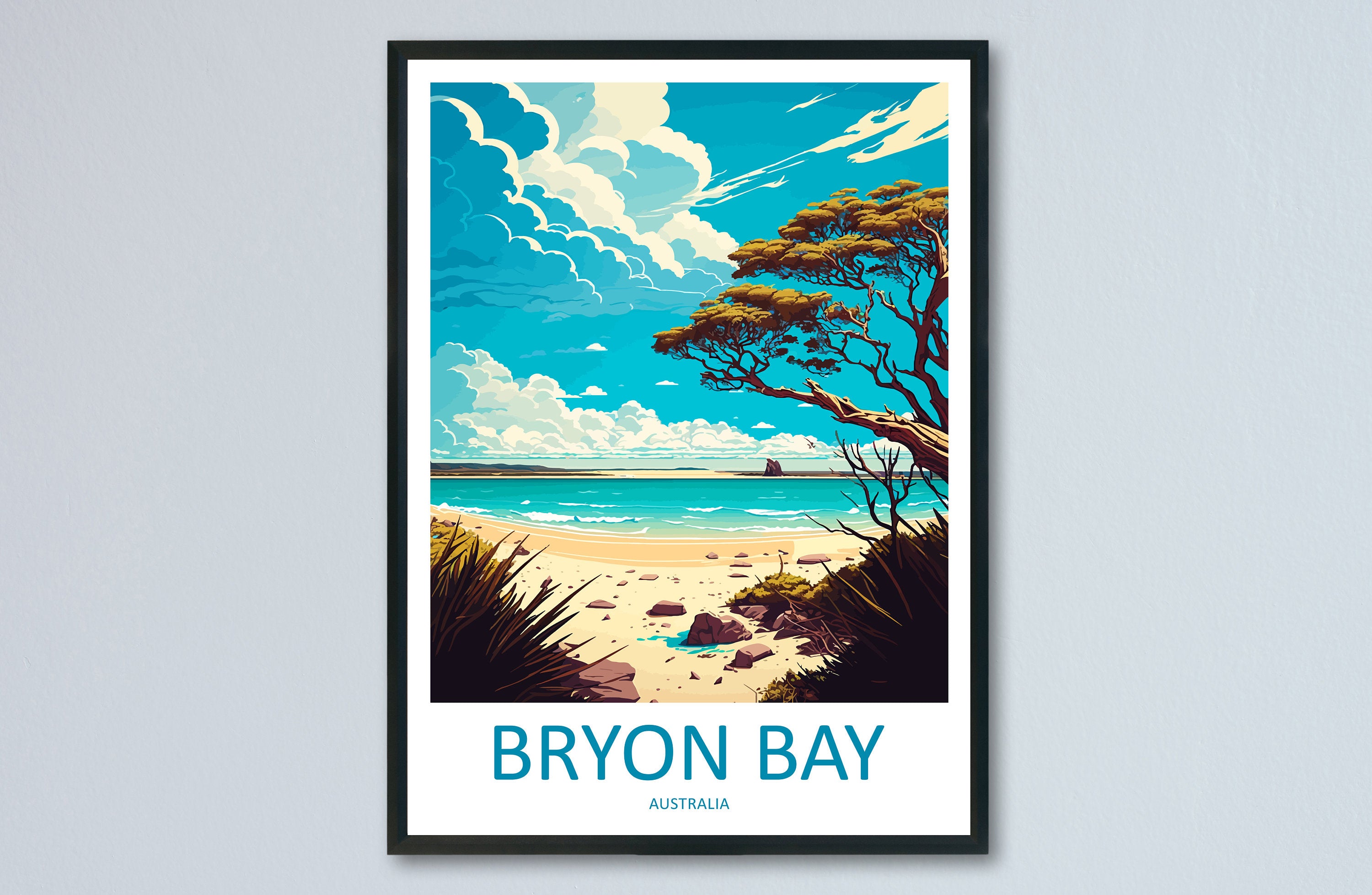 Bryon Bay Travel Print