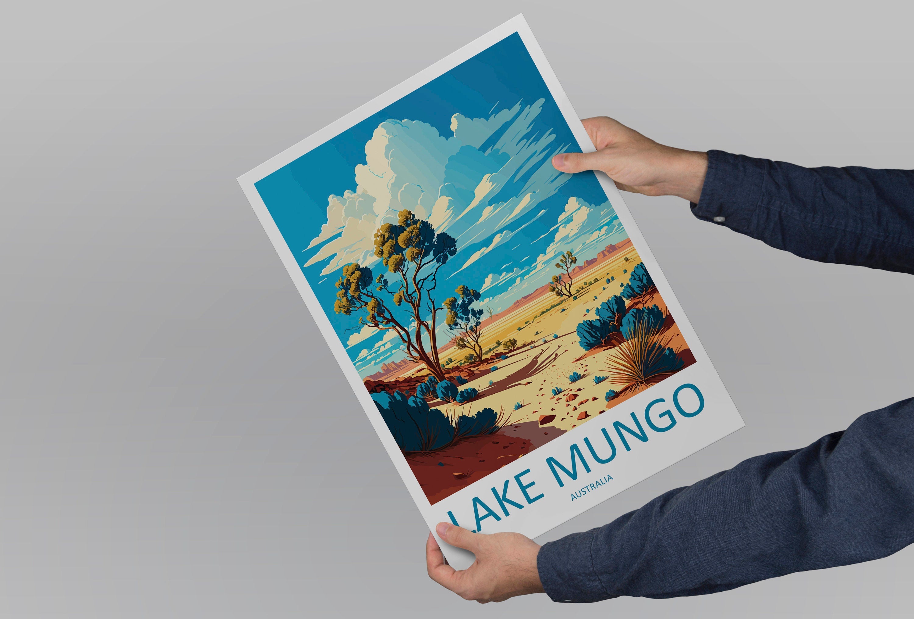 Lake Mungo Travel Print