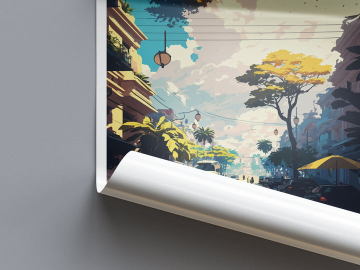 Hanoi Travel Print Wall Art Hanoi Wall Hanging Home Décor Hanoi Gift Art Lovers Vietnam Art Lover Gift Hanoi Wall Art For Vietnam Lover