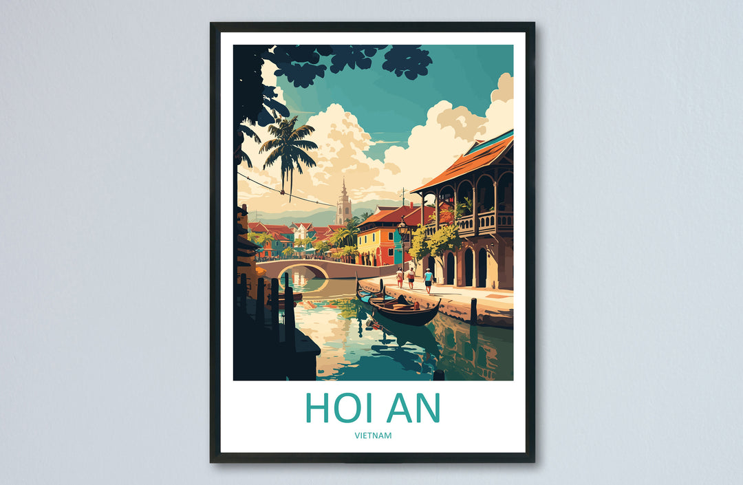 Hoi An Travel Print Wall Art Hoi An Wall Hanging Home Décor Hoi An Gift Art Lovers Vietnam Art Lover Gift Hoi An Wall Art For Vietnam Lover