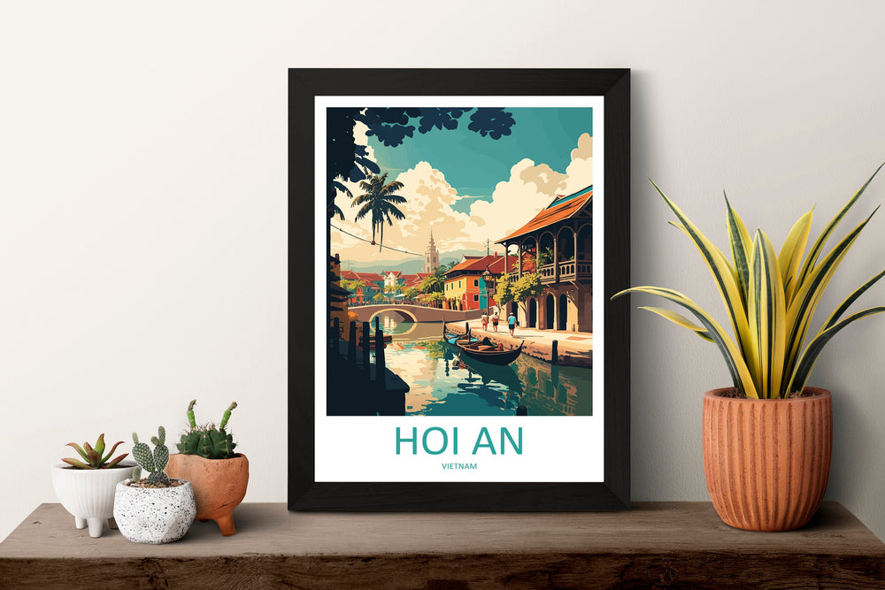 Hoi An Travel Print Wall Art Hoi An Wall Hanging Home Décor Hoi An Gift Art Lovers Vietnam Art Lover Gift Hoi An Wall Art For Vietnam Lover