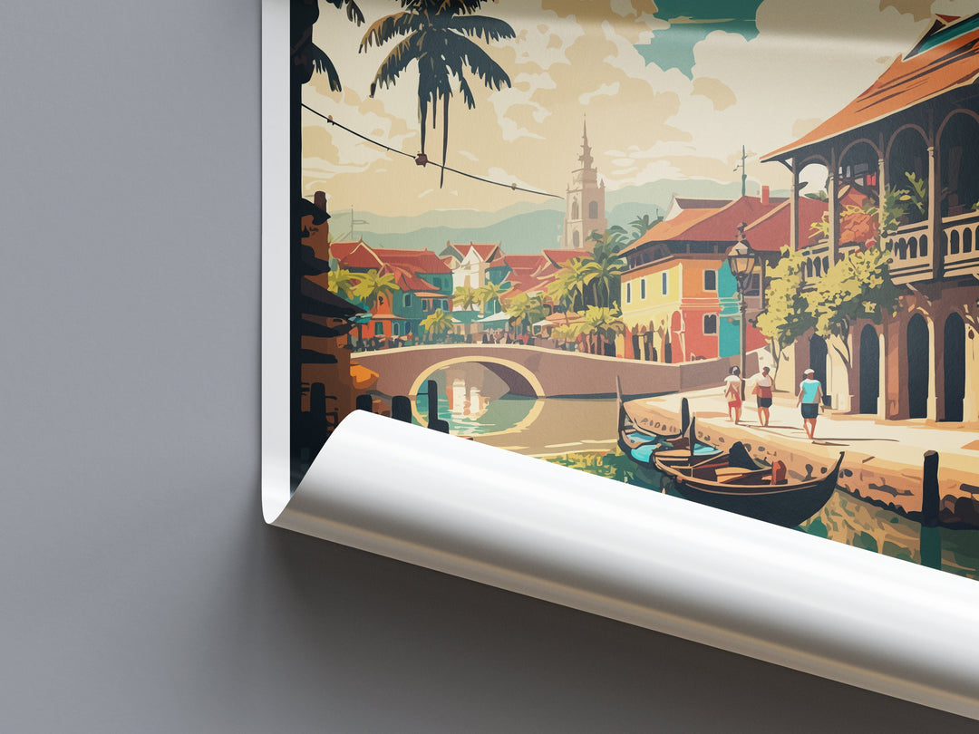 Hoi An Travel Print Wall Art Hoi An Wall Hanging Home Décor Hoi An Gift Art Lovers Vietnam Art Lover Gift Hoi An Wall Art For Vietnam Lover
