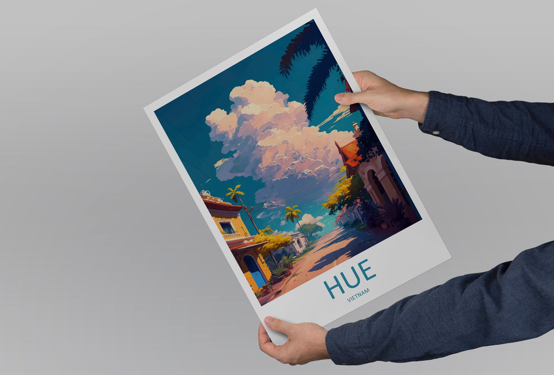 Hue Vietnam Travel Print Wall Art Hue Wall Hanging Home Décor Hue Gift Art Lovers Vietnam Art Lover Gift Hue Wall Art For Vietnam Lover Art