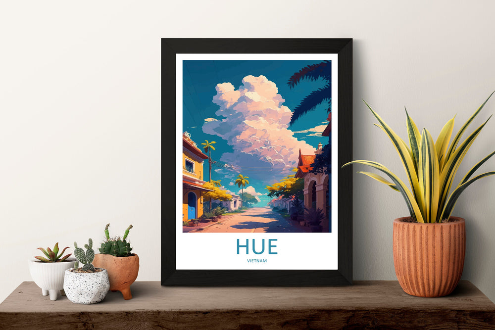 Hue Vietnam Travel Print Wall Art Hue Wall Hanging Home Décor Hue Gift Art Lovers Vietnam Art Lover Gift Hue Wall Art For Vietnam Lover Art