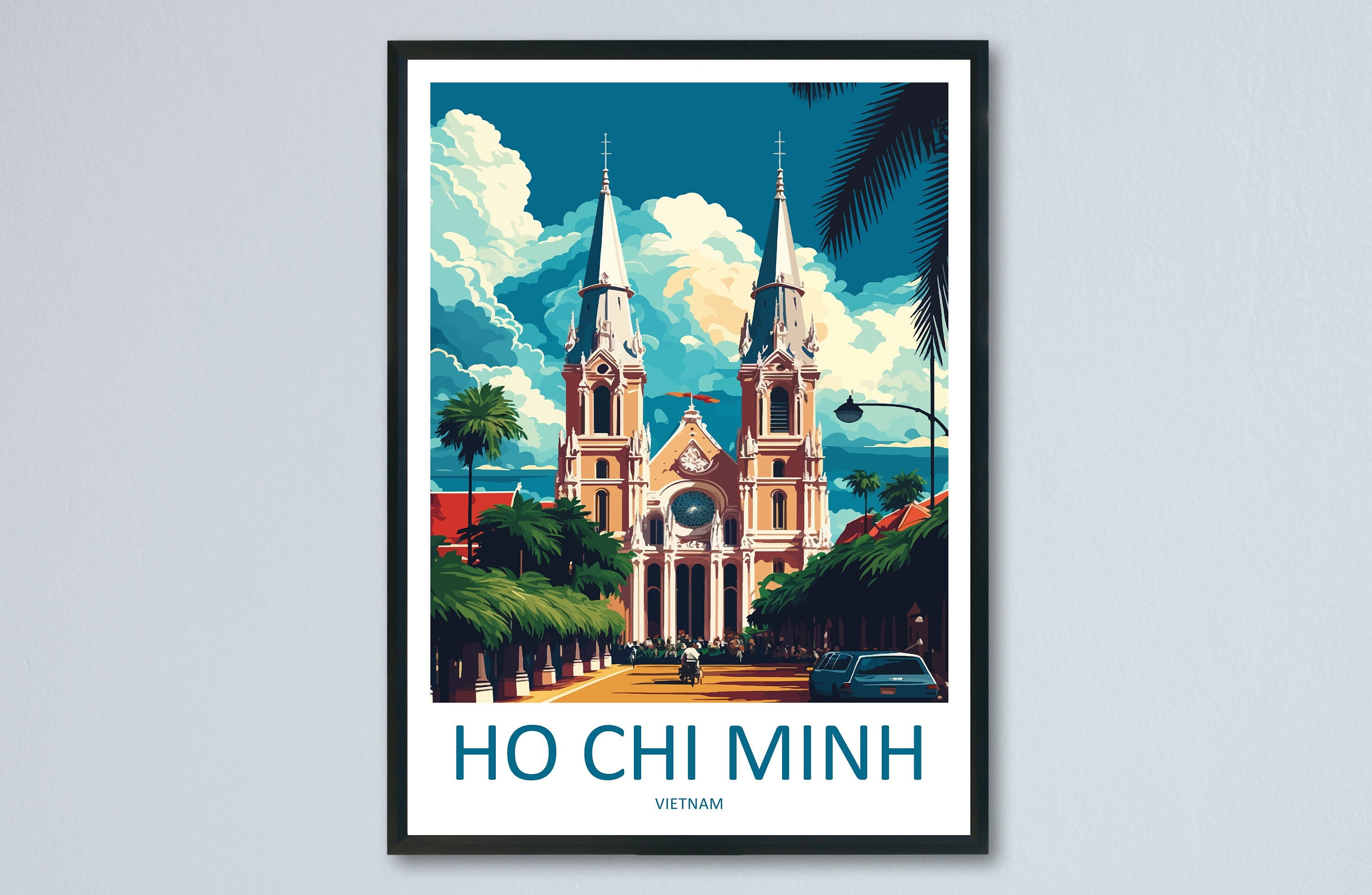 Ho Chi Minh Vietnam Travel Print