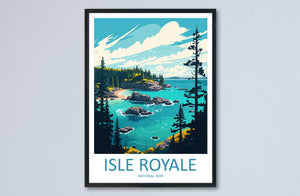 Isle Royale Travel Print