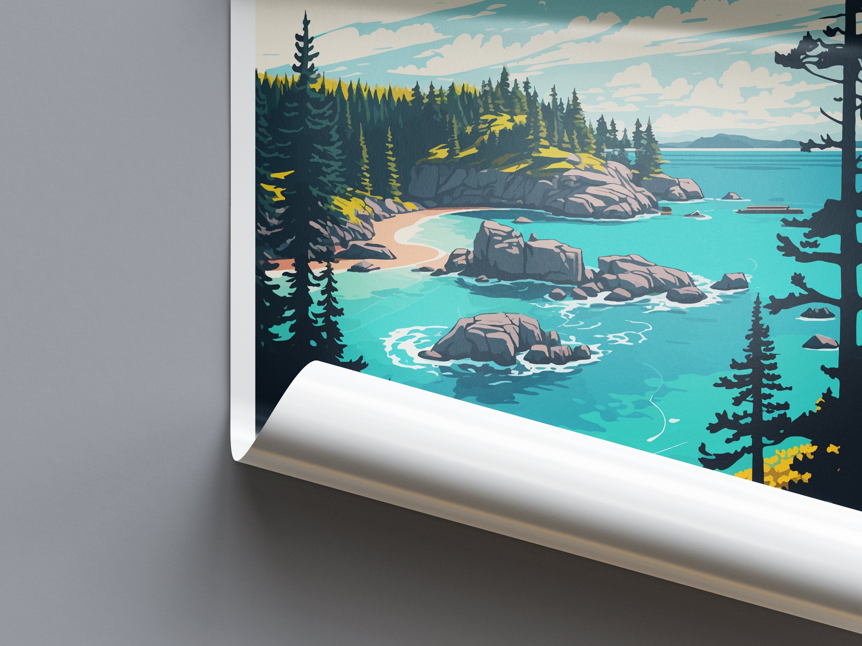 Isle Royale Travel Print