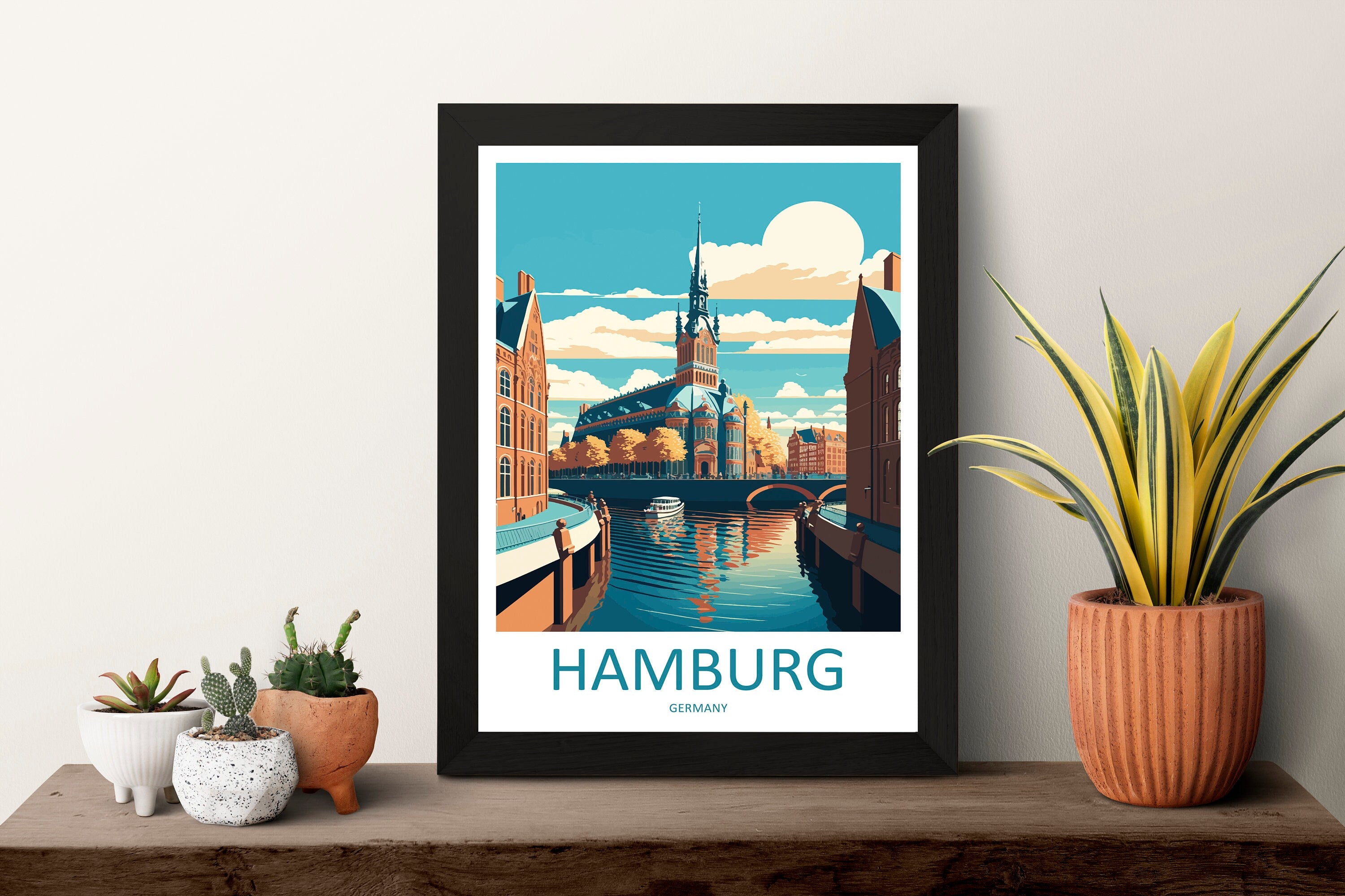 Hamburg Travel Print