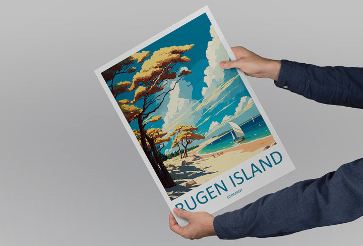 Rugen Island Travel Print Wall Art Rugen Island Wall Hanging Home Décor Rugen Island Gift Art Lovers Germany Art Lover Gift Rugen Island Art