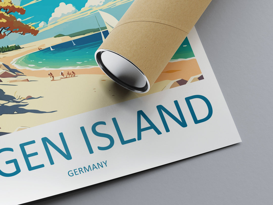 Rugen Island Travel Print Wall Art Rugen Island Wall Hanging Home Décor Rugen Island Gift Art Lovers Germany Art Lover Gift Rugen Island Art