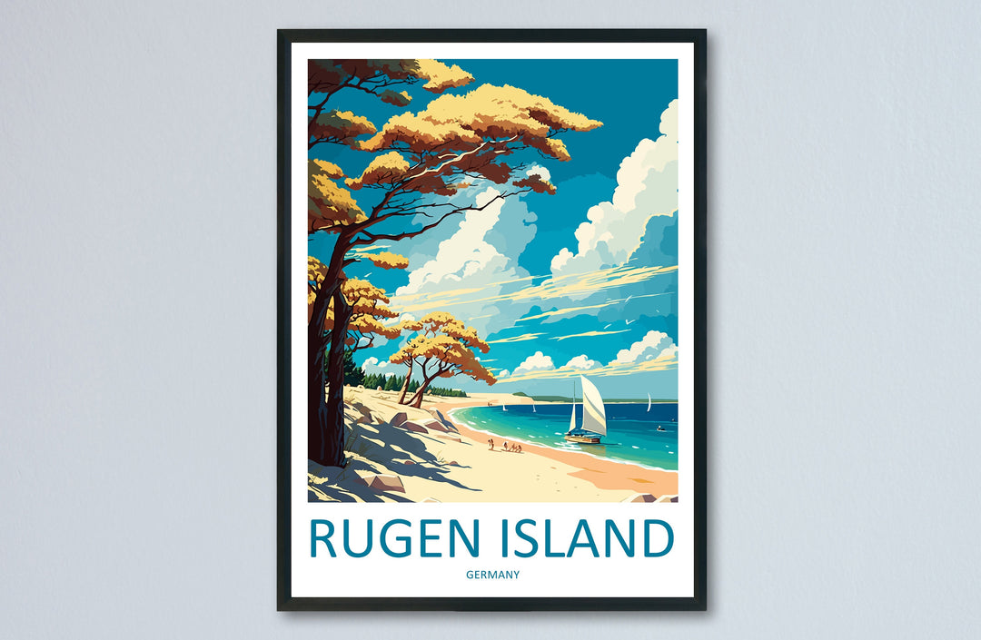 Rugen Island Travel Print Wall Art Rugen Island Wall Hanging Home Décor Rugen Island Gift Art Lovers Germany Art Lover Gift Rugen Island Art