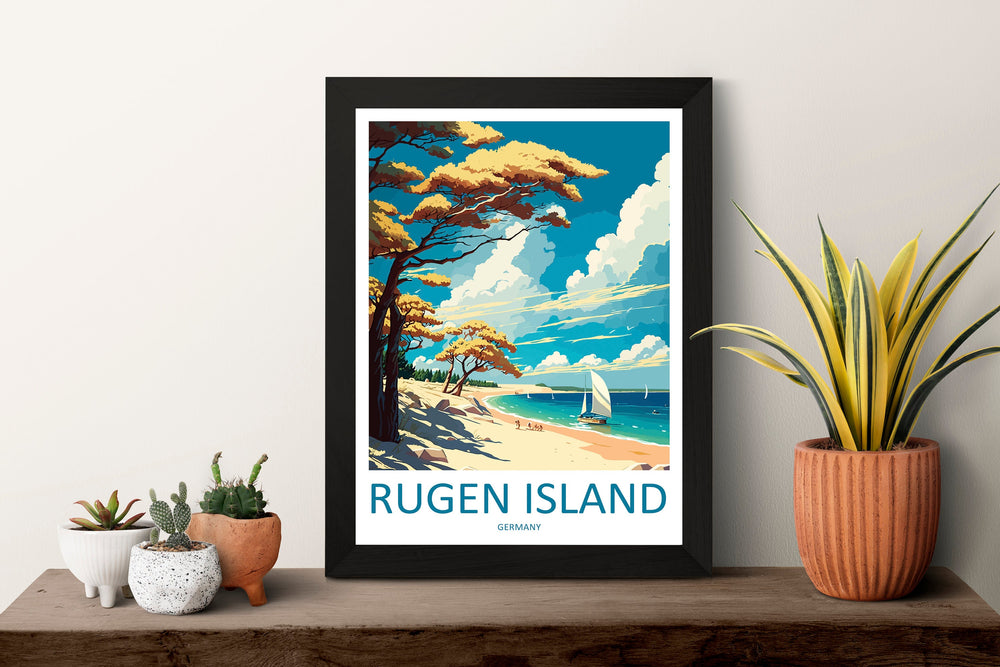 Rugen Island Travel Print Wall Art Rugen Island Wall Hanging Home Décor Rugen Island Gift Art Lovers Germany Art Lover Gift Rugen Island Art