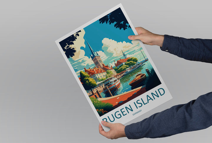 Rugen Island Travel Print Wall Art Rugen Island Wall Hanging Home Décor Rugen Island Gift Art Lovers Germany Art Lover Gift Rugen Island Art