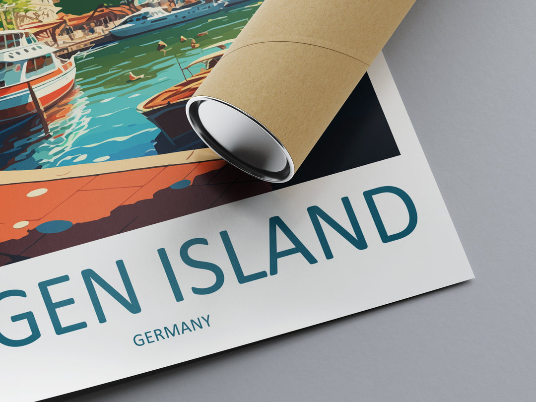 Rugen Island Travel Print Wall Art Rugen Island Wall Hanging Home Décor Rugen Island Gift Art Lovers Germany Art Lover Gift Rugen Island Art