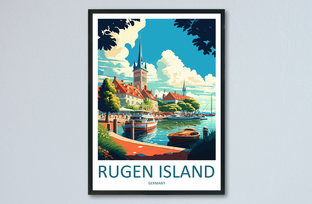 Rugen Island Travel Print Wall Art Rugen Island Wall Hanging Home Décor Rugen Island Gift Art Lovers Germany Art Lover Gift Rugen Island Art