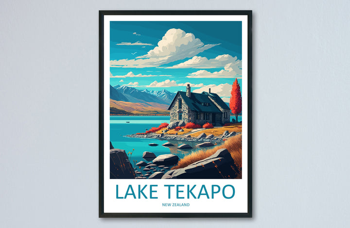 Lake Tekapo Travel Print Wall Art Lake Tekapo Wall Hanging Home Décor Lake Tekapo Gift Art Lovers New Zealand Art Lover Gift Print Lake Art