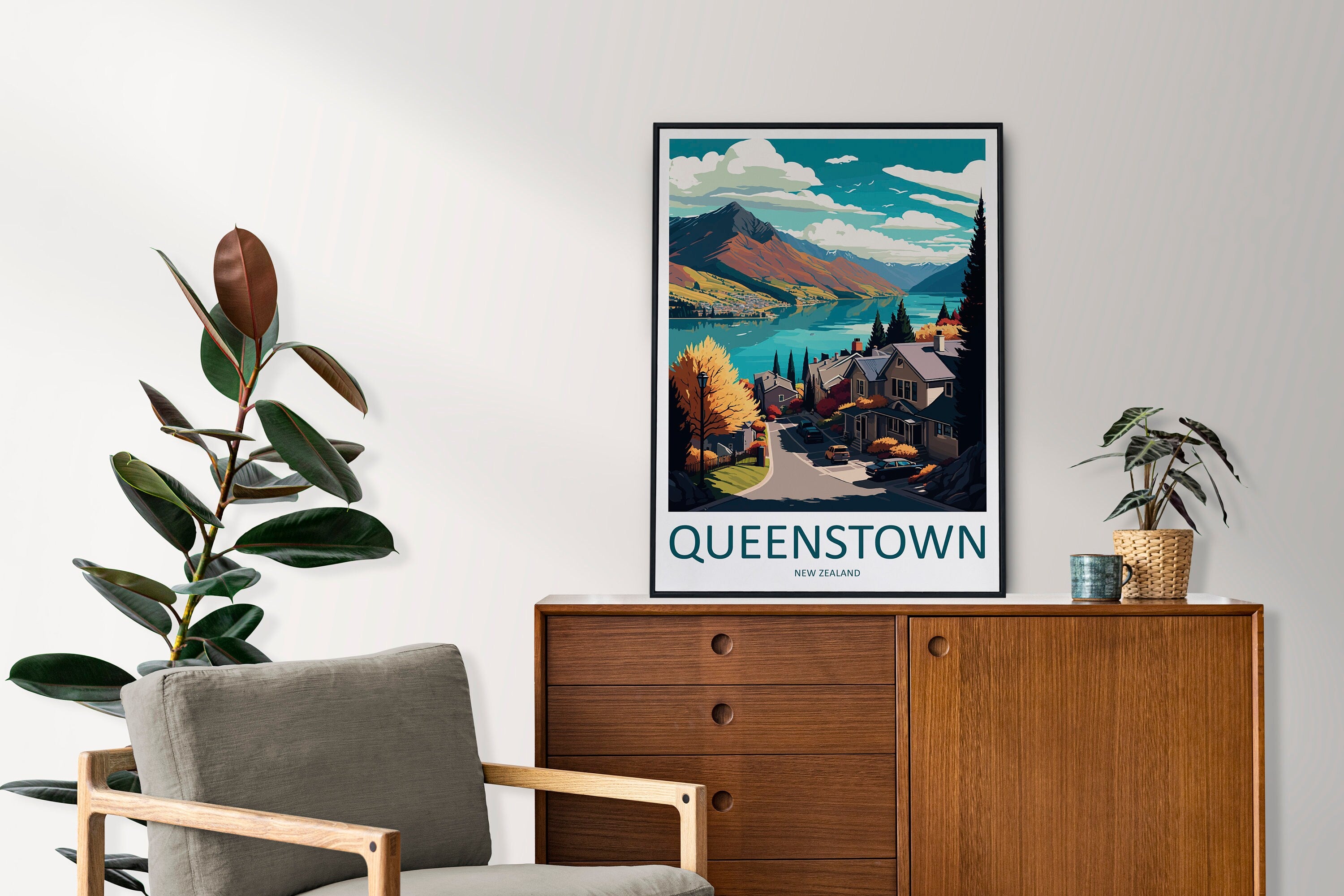 Queenstown Travel Print