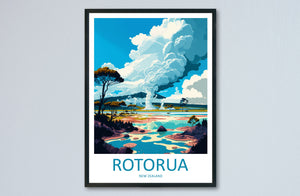 Rotorua Travel Print