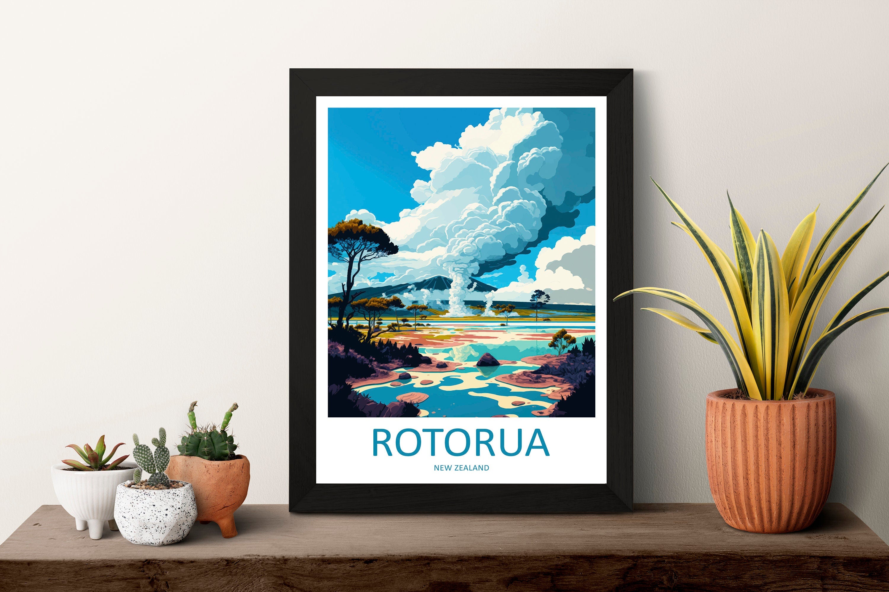 Rotorua Travel Print