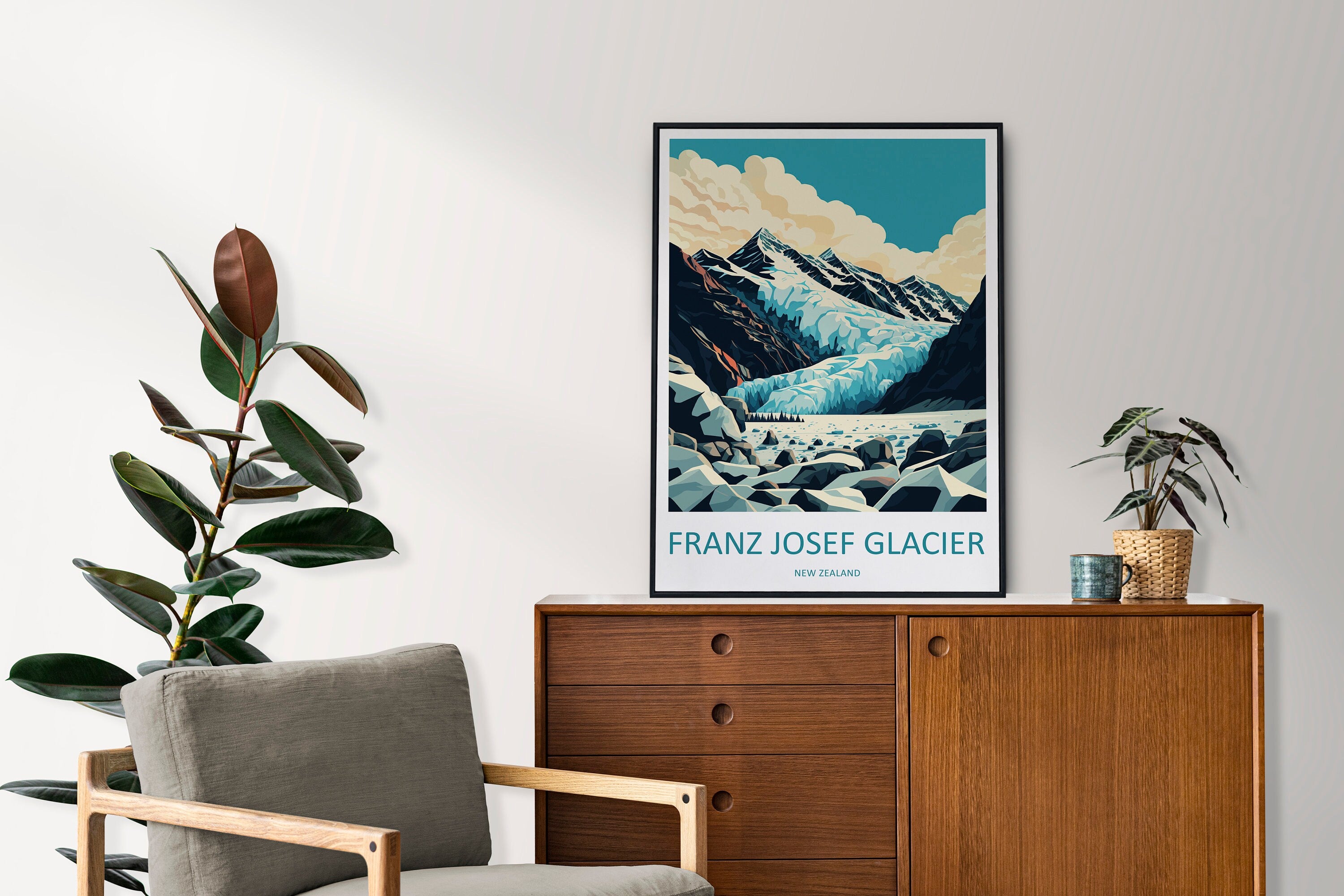 Franz Josef Glacier Travel Print