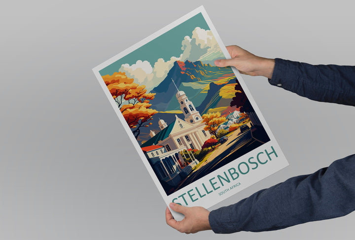 Stellenbosch Travel Print Wall Art Stellenbosch Wall Hanging Home Décor Stellenbosch Gift Art Lovers South Africa Art Print Stellenbosch Art