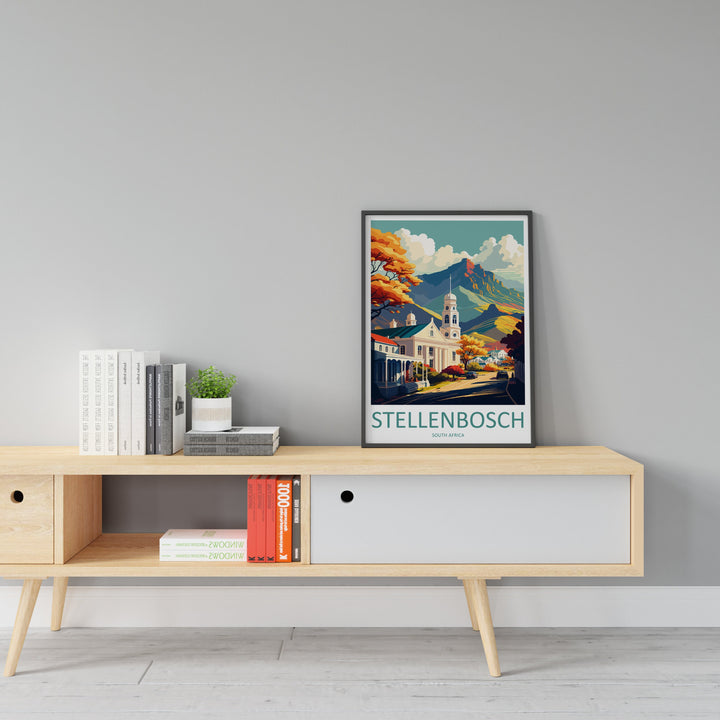 Stellenbosch Travel Print Wall Art Stellenbosch Wall Hanging Home Décor Stellenbosch Gift Art Lovers South Africa Art Print Stellenbosch Art
