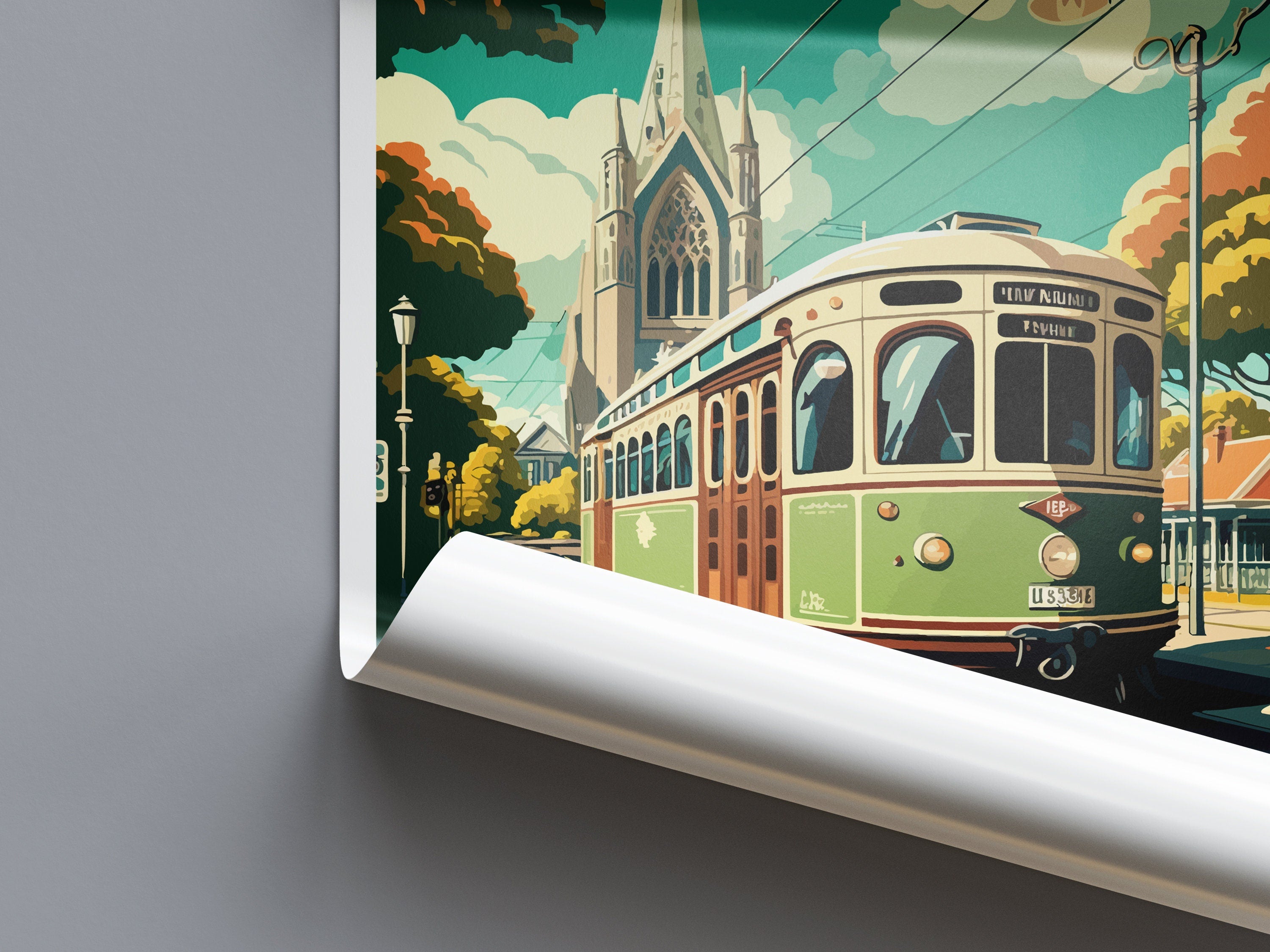 Christchurch Travel Print