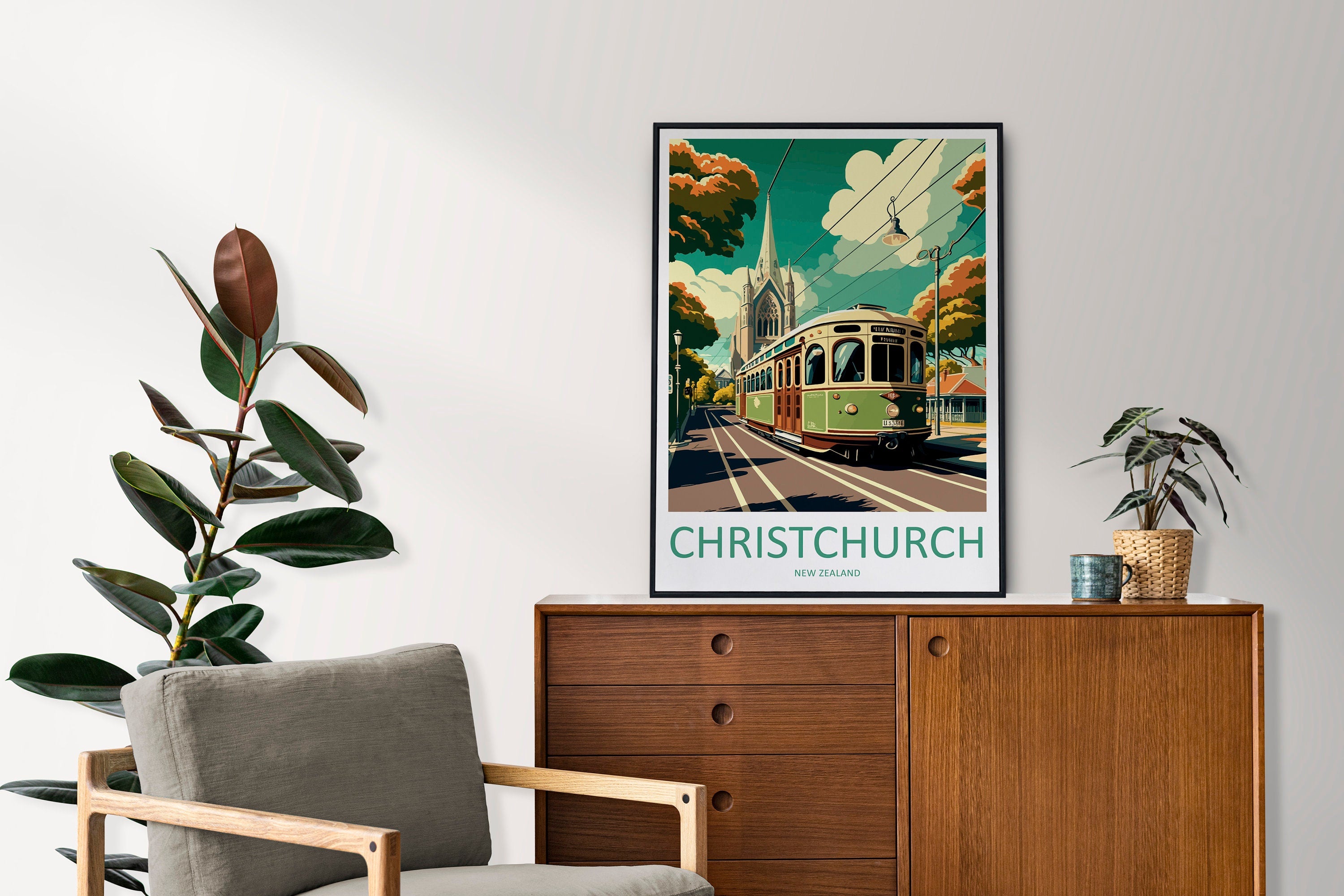 Christchurch Travel Print