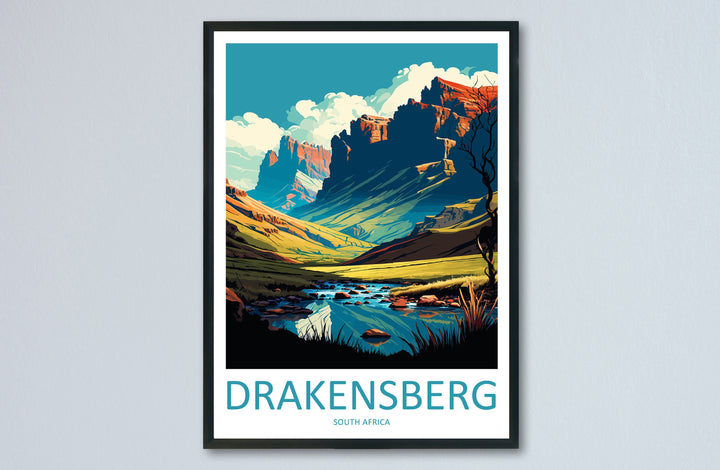 Drakensberg Travel Print Wall Art Drakensberg Wall Hanging Home Décor Drakensberg Gift Lovers South Africa Art Print Drakensberg