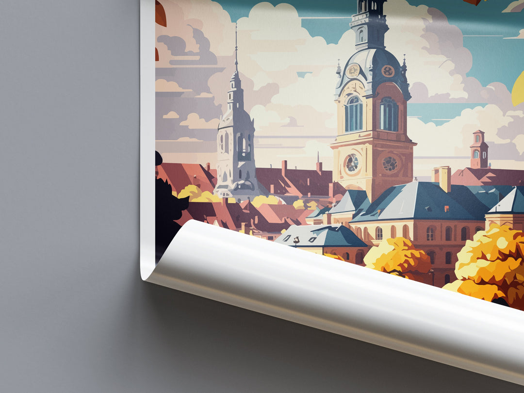 Dortmund Travel Print Wall Art Dortmund Wall Hanging Home Décor Dortmund Gift Art Lovers Germany Art Lover Gift Dortmund Art Travel Gift