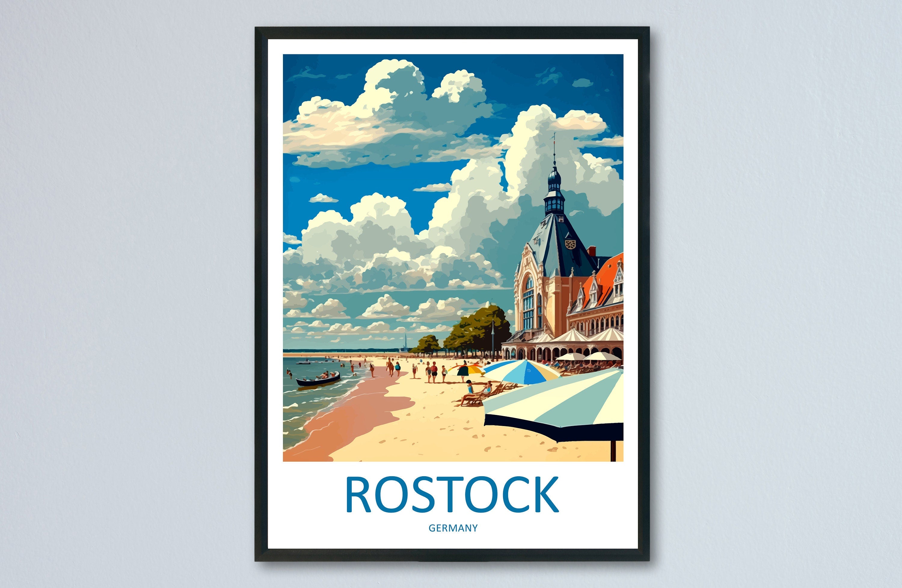 Rostock Travel Print