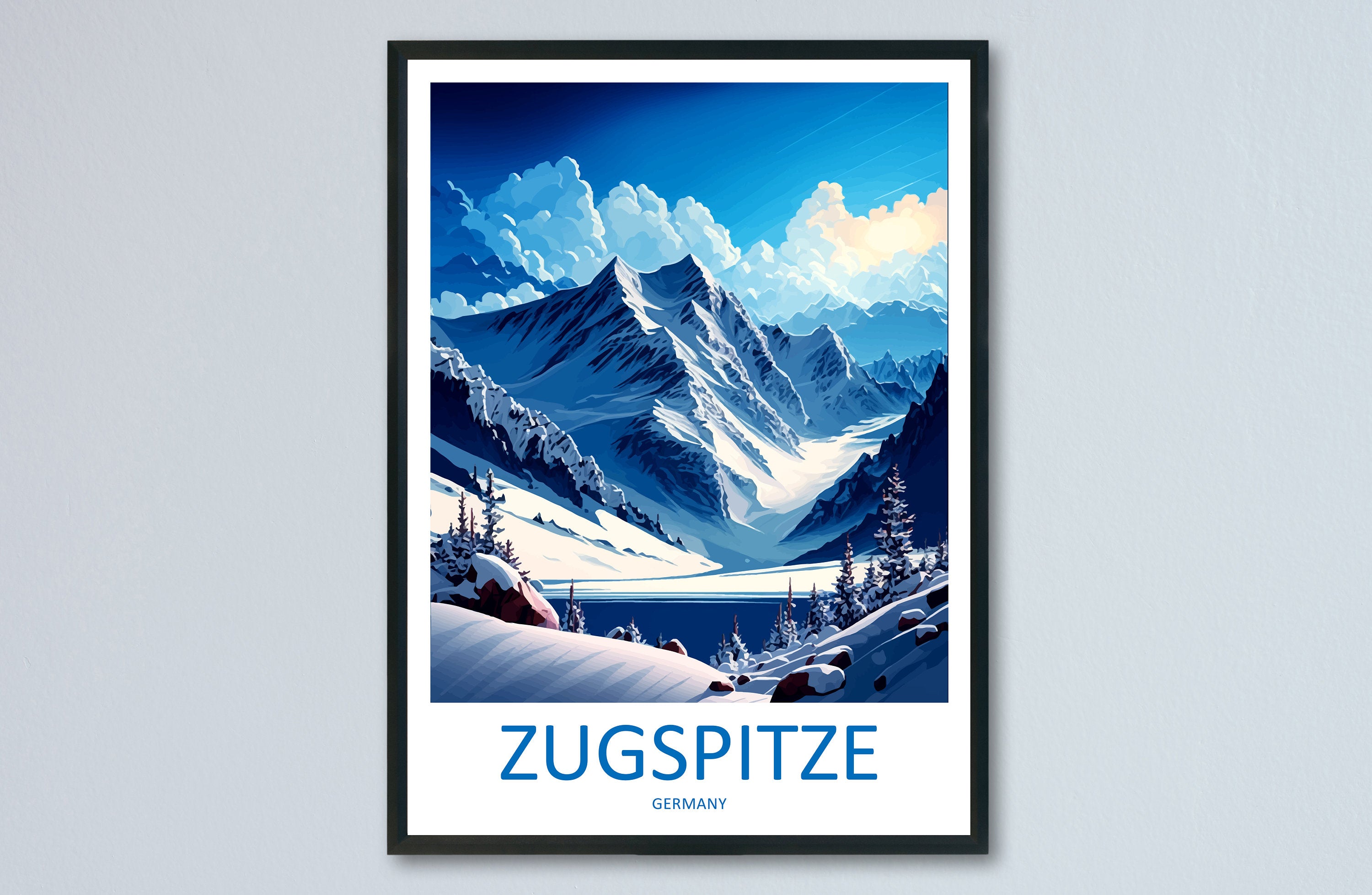 Zugspitze Travel Print