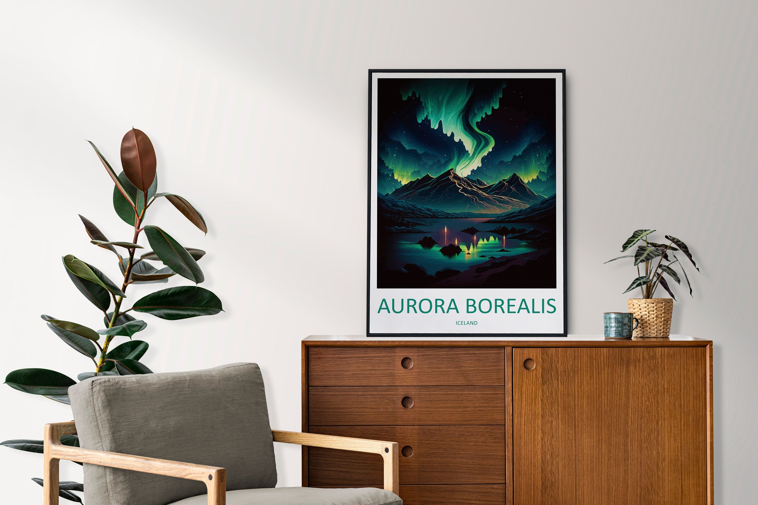 Northern Lights Travel Print