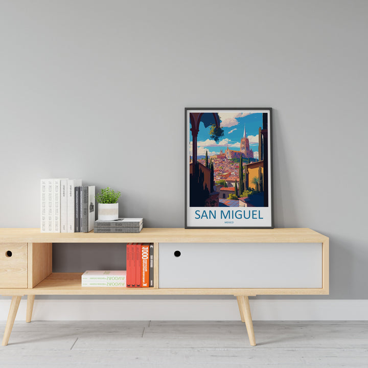San Miguel Travel Print Wall Art San Miguel Wall Hanging Home Decor San Miguel Gift Art Lovers Wall Art Print Art San Miguel Wall Hanging