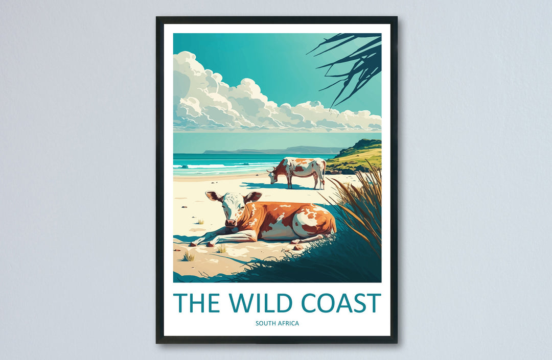 The Wild Coast Travel Print Wall Art The Wild Coast Wall Hanging Home Décor The Wild Coast Gift Lovers South Africa Art Print The Wild Coast