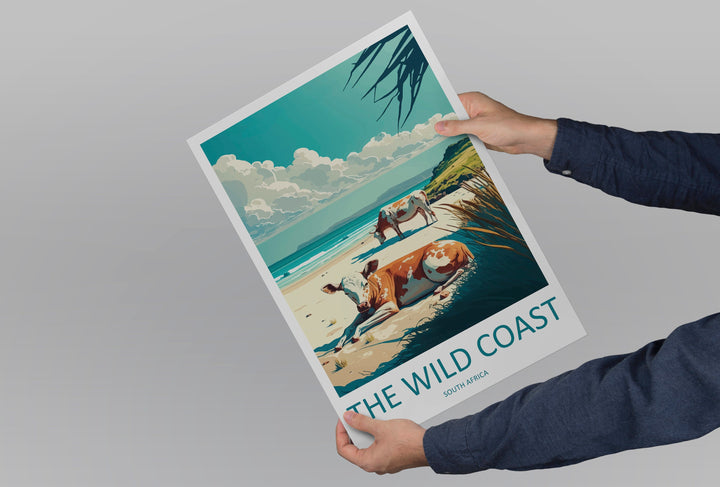 The Wild Coast Travel Print Wall Art The Wild Coast Wall Hanging Home Décor The Wild Coast Gift Lovers South Africa Art Print The Wild Coast