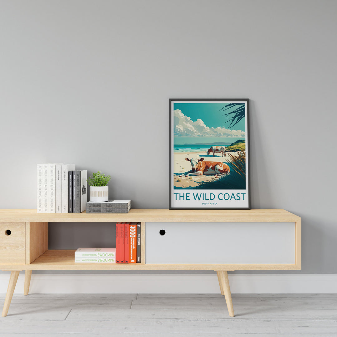 The Wild Coast Travel Print Wall Art The Wild Coast Wall Hanging Home Décor The Wild Coast Gift Lovers South Africa Art Print The Wild Coast