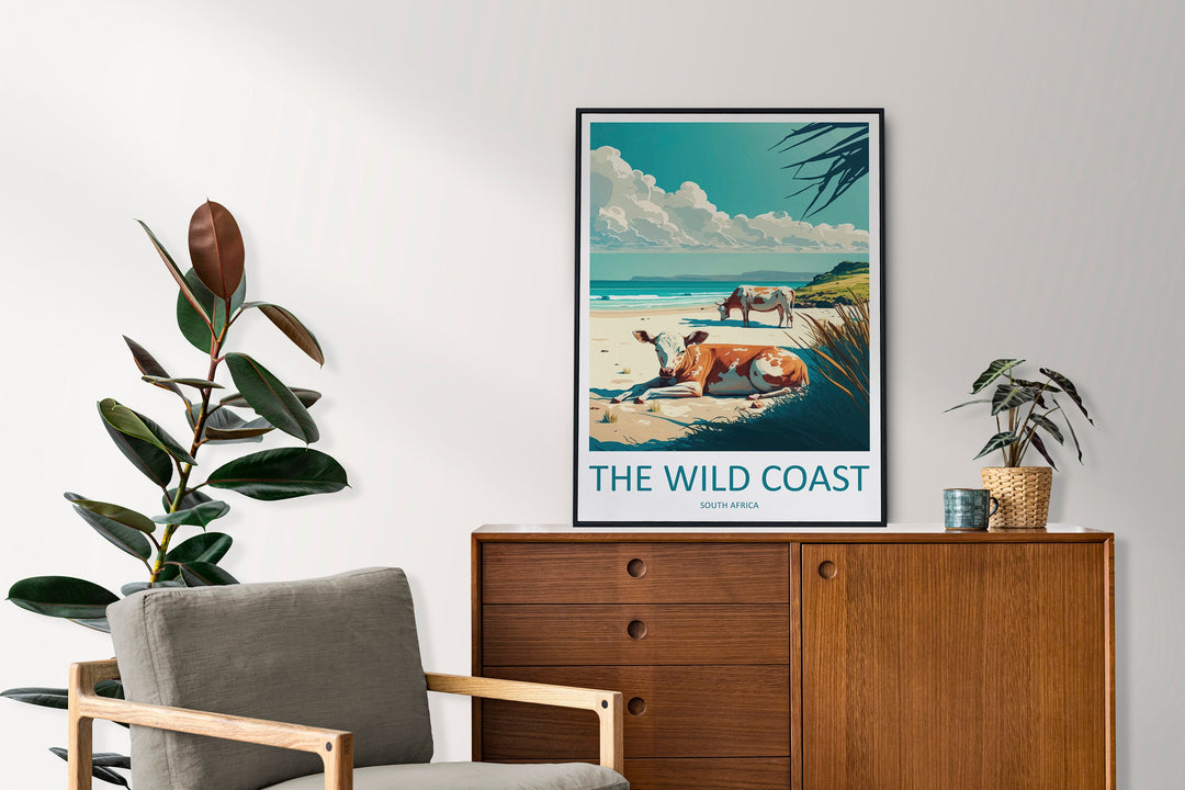 The Wild Coast Travel Print Wall Art The Wild Coast Wall Hanging Home Décor The Wild Coast Gift Lovers South Africa Art Print The Wild Coast