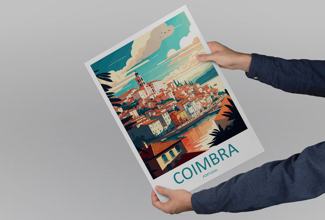 Coimbra Travel Print Wall Art Coimbra Wall Hanging Home Décor Coimbra Gift Art Lovers Portugal Art Lover Gift Coimbra Wall Décor Coimbra Art