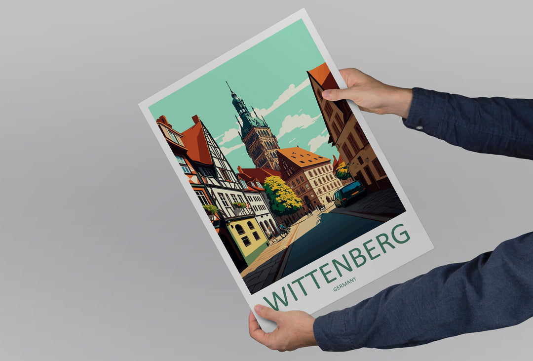 Wittenberg Travel Print Wall Art Wittenberg Wall Hanging Home Décor Wittenberg Gift Art Lovers Germany Art Lover Gift Wittenberg Art Travel