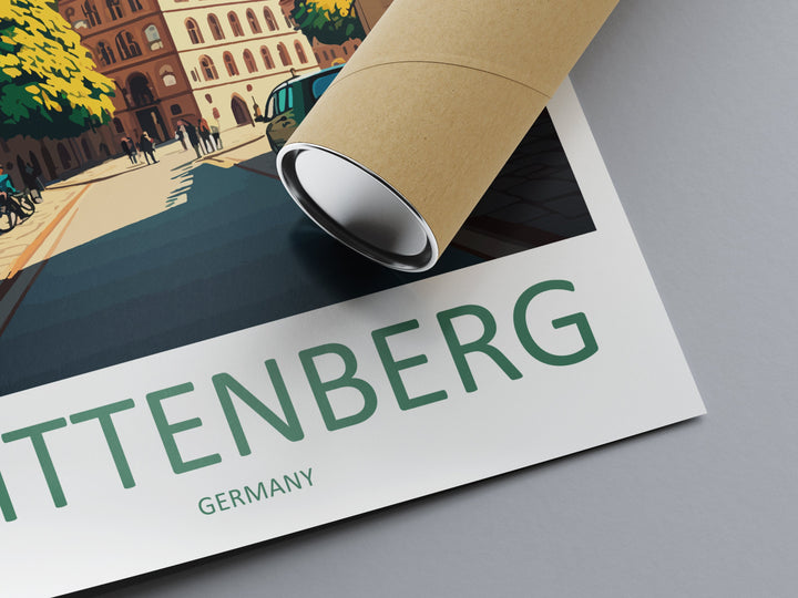 Wittenberg Travel Print Wall Art Wittenberg Wall Hanging Home Décor Wittenberg Gift Art Lovers Germany Art Lover Gift Wittenberg Art Travel