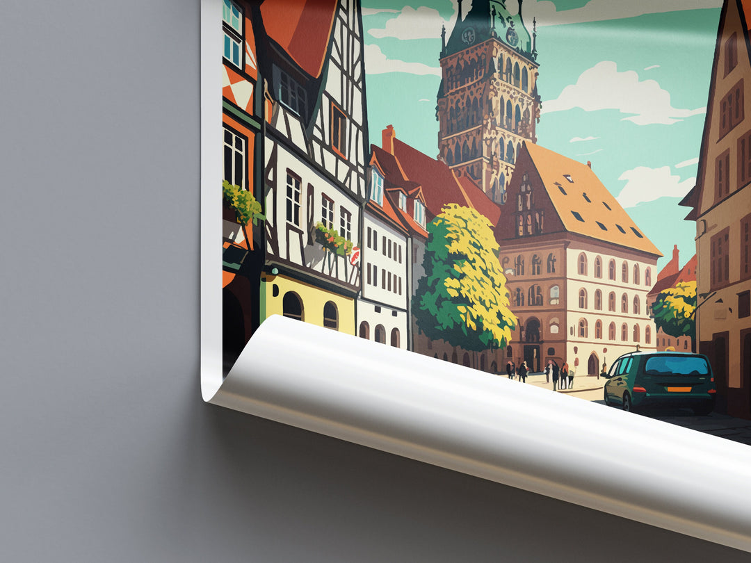 Wittenberg Travel Print Wall Art Wittenberg Wall Hanging Home Décor Wittenberg Gift Art Lovers Germany Art Lover Gift Wittenberg Art Travel