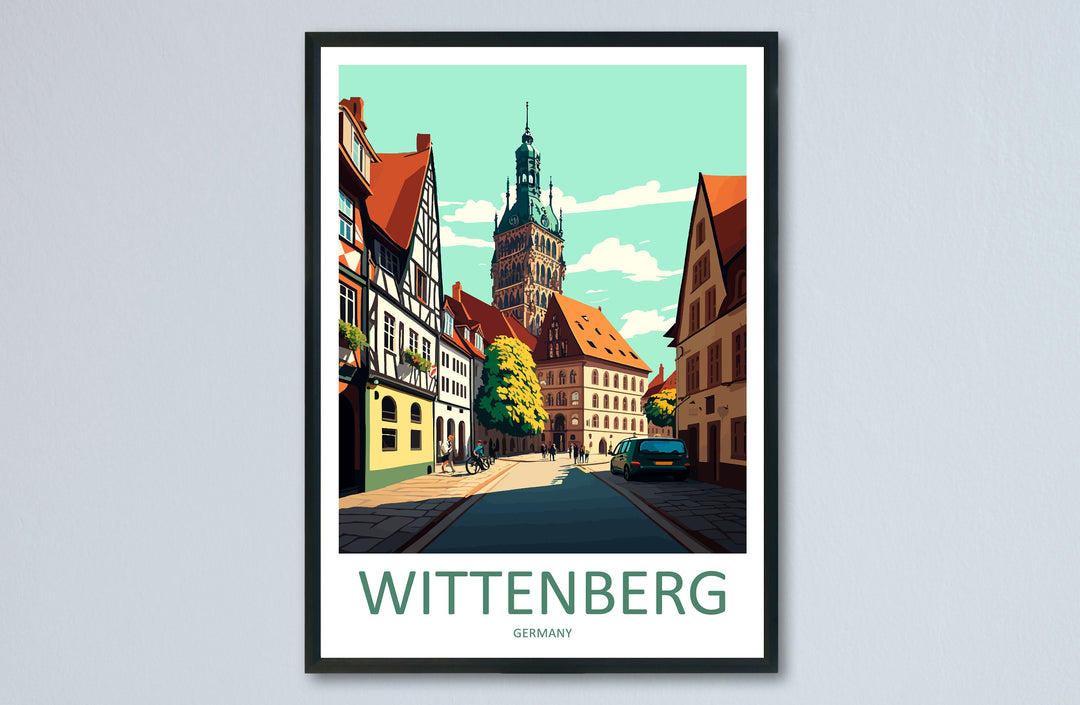 Wittenberg Travel Print Wall Art Wittenberg Wall Hanging Home Décor Wittenberg Gift Art Lovers Germany Art Lover Gift Wittenberg Art Travel