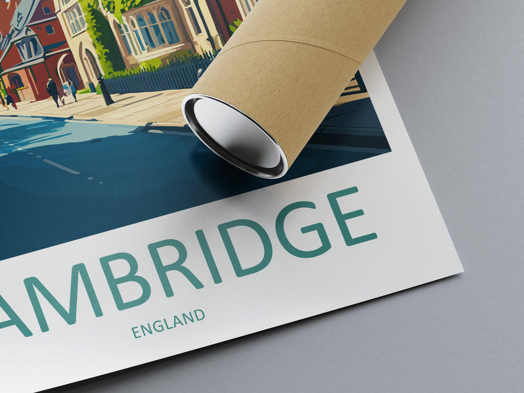 Cambridge Travel Print Wall Art Cambridge Wall Hanging Home Décor Cambridge Gift Art Lovers England Art Lover Gift Cambridge Art Travel