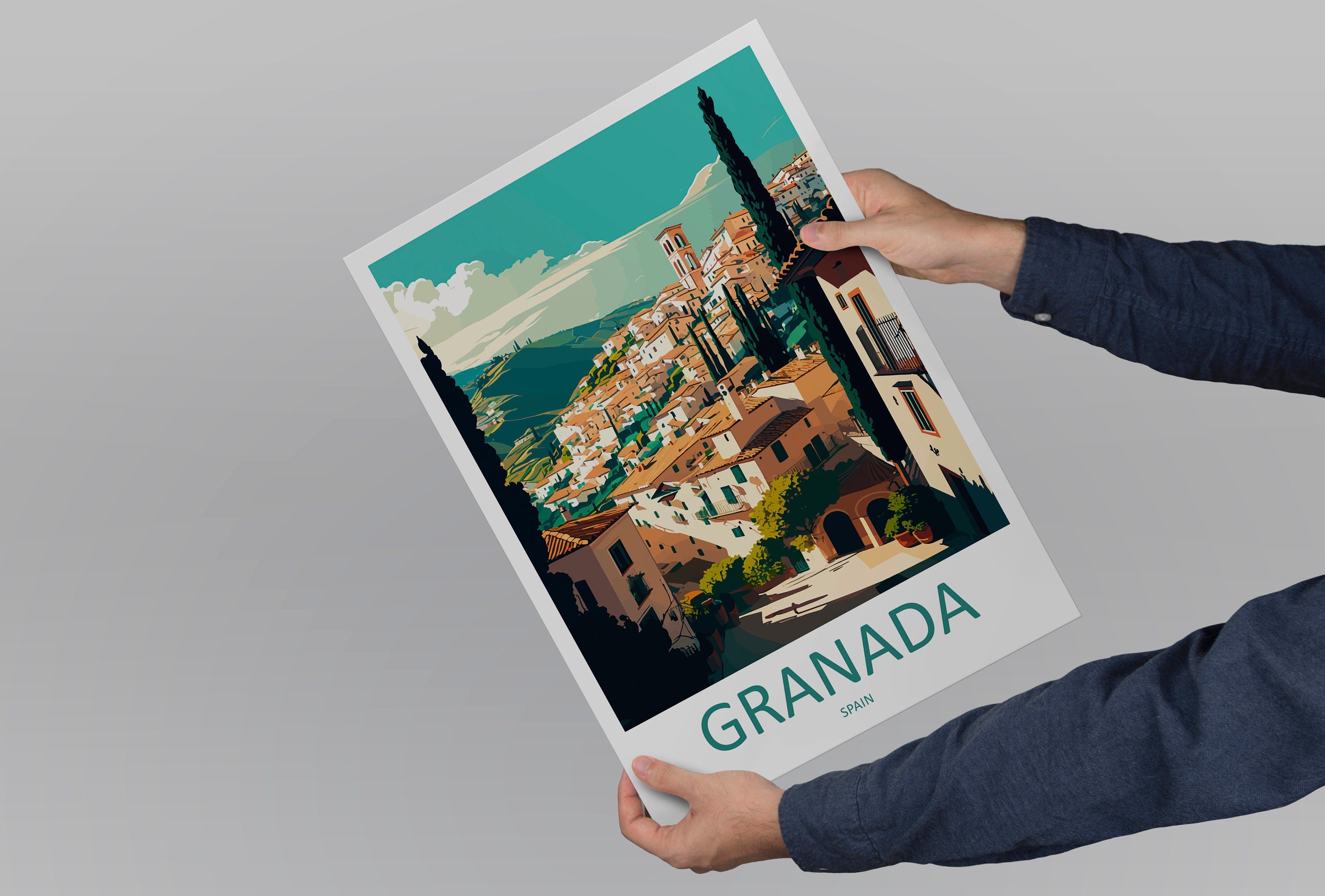 Granada Travel Print