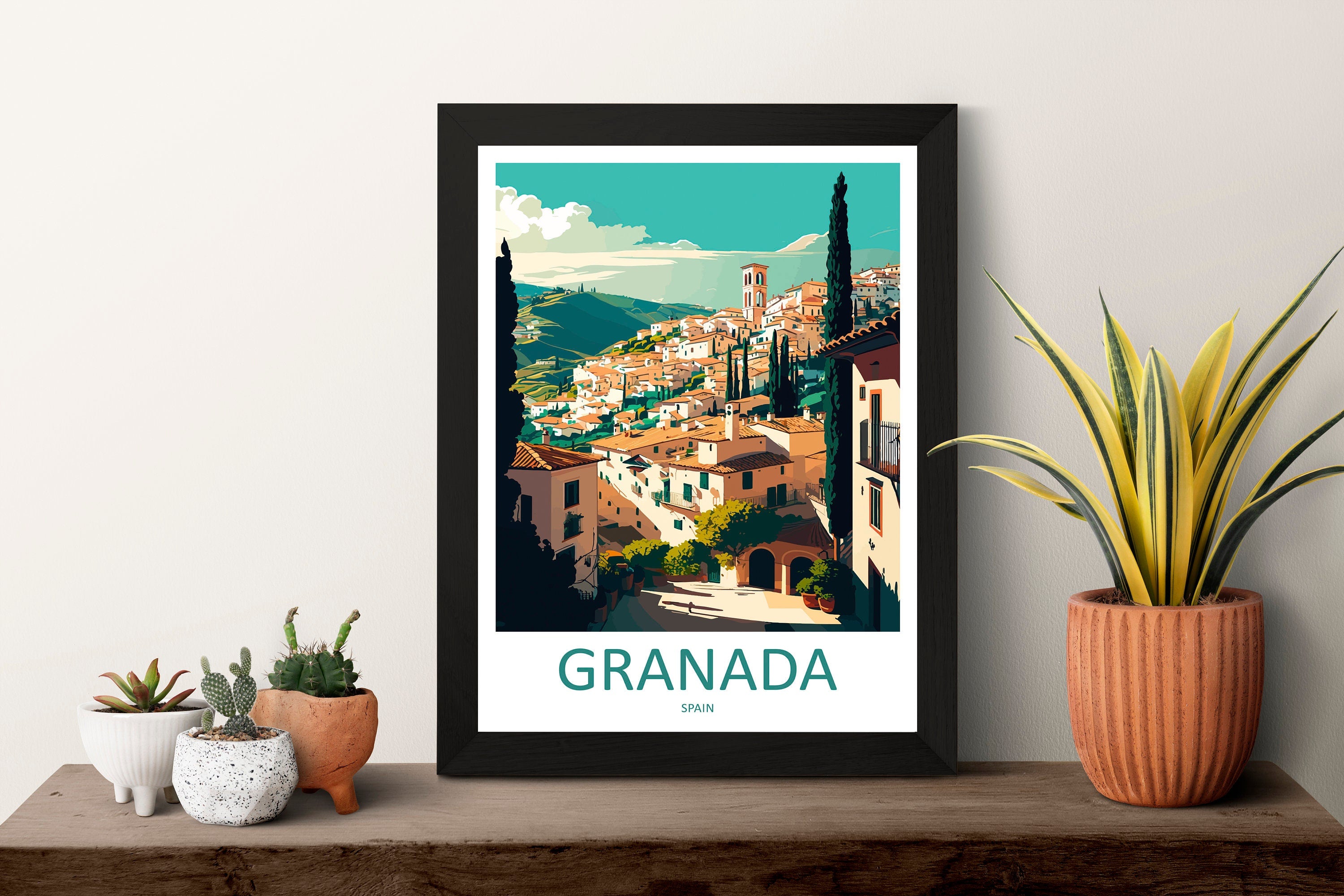 Granada Travel Print