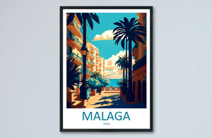 Malaga Travel Print