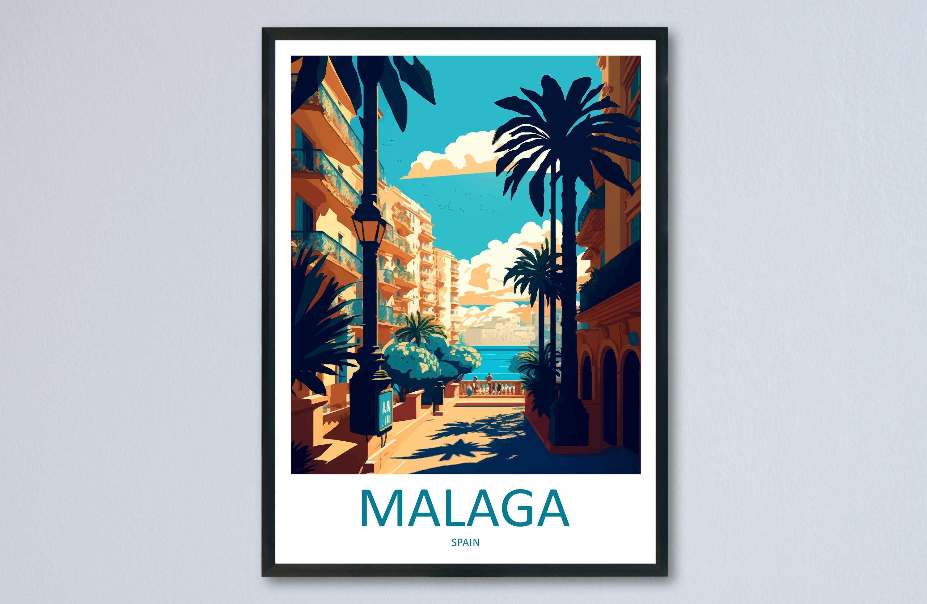 Malaga Travel Print