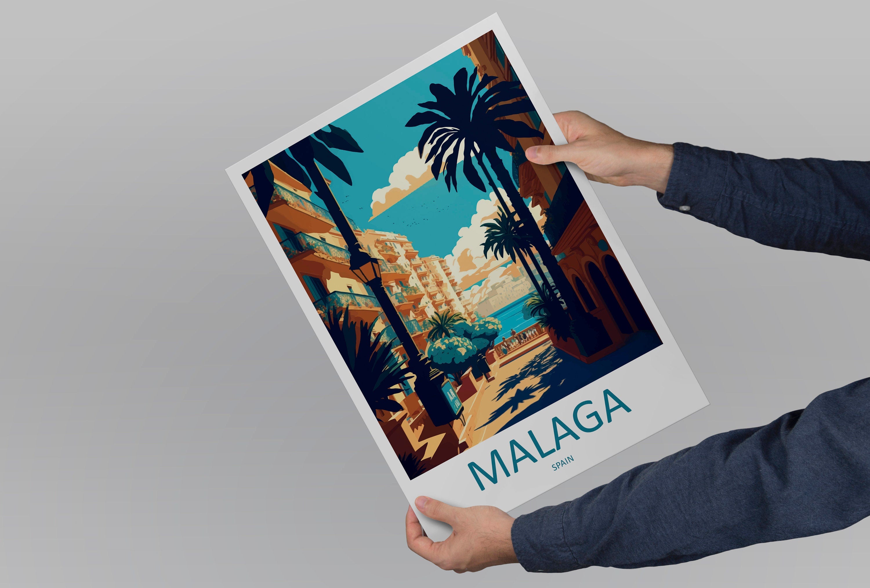 Malaga Travel Print