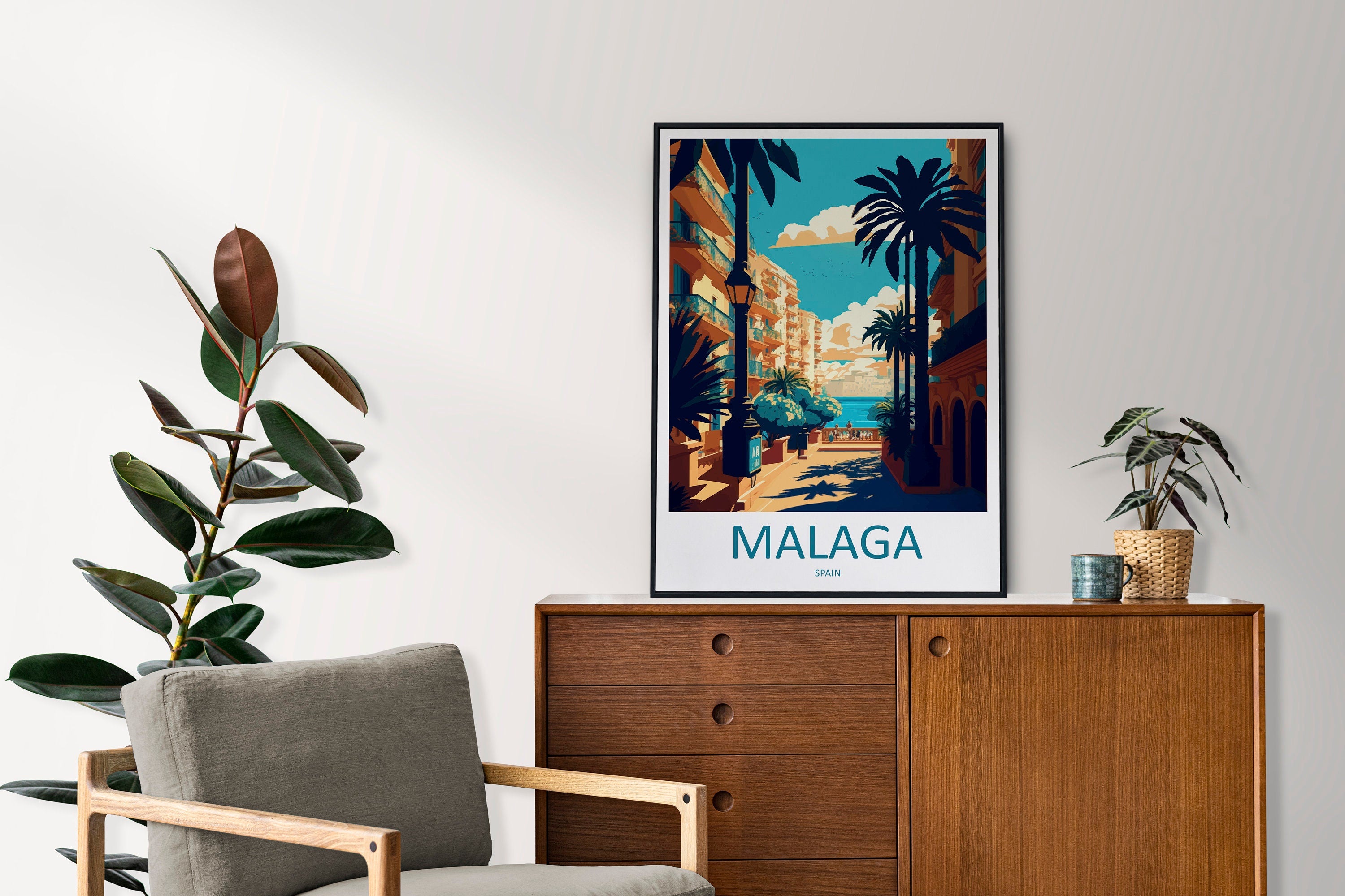 Malaga Travel Print